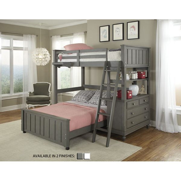 Weatherspoon Full Over Full LShaped Bunk Beds with Drawers & Reviews